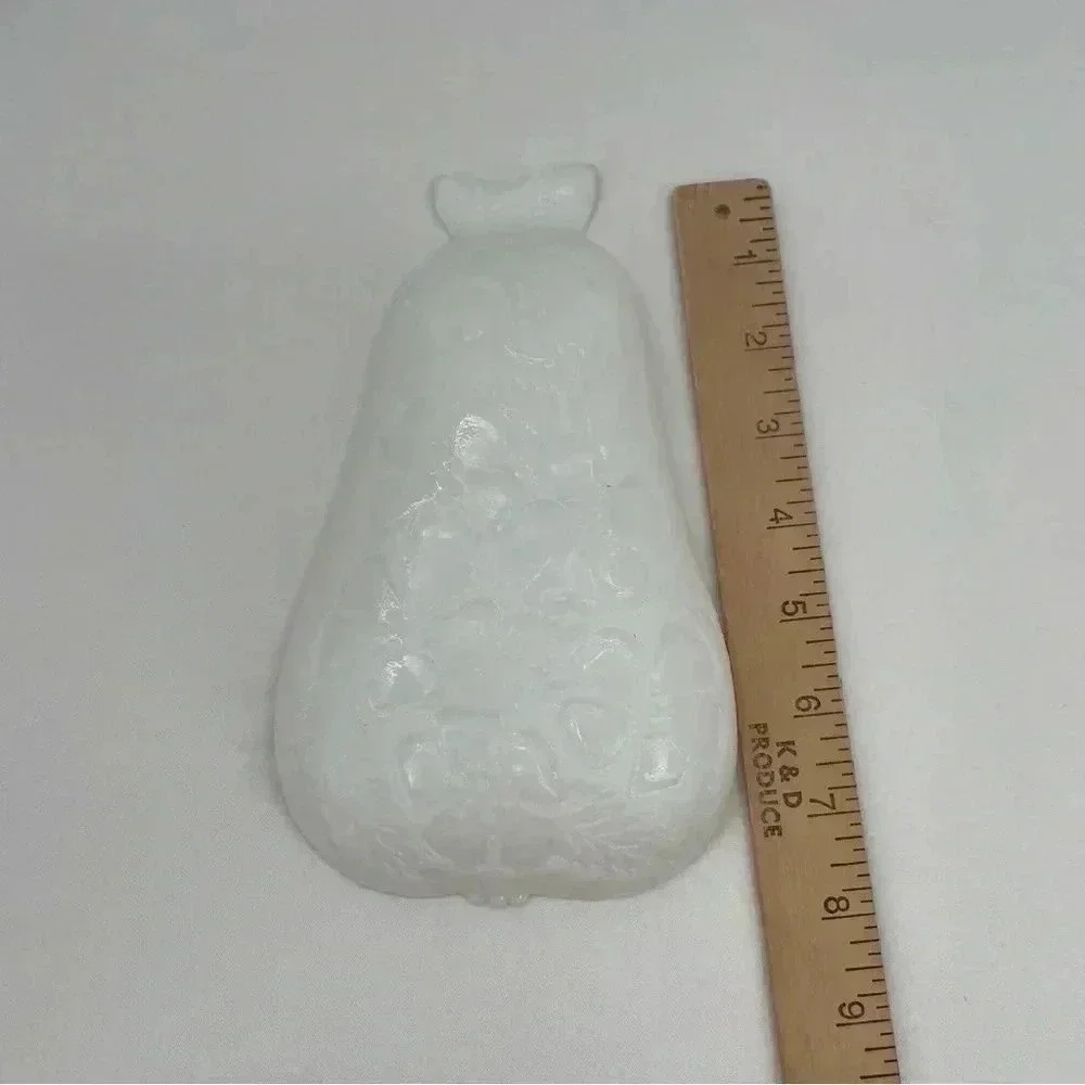 Hazel Atlas‎ Pear White Milk Glass Serving Dish Candy Fruit